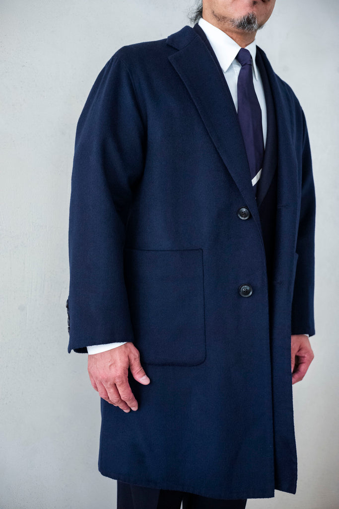 Hand Rever Chesterfield Coat-Alashan Cashmere