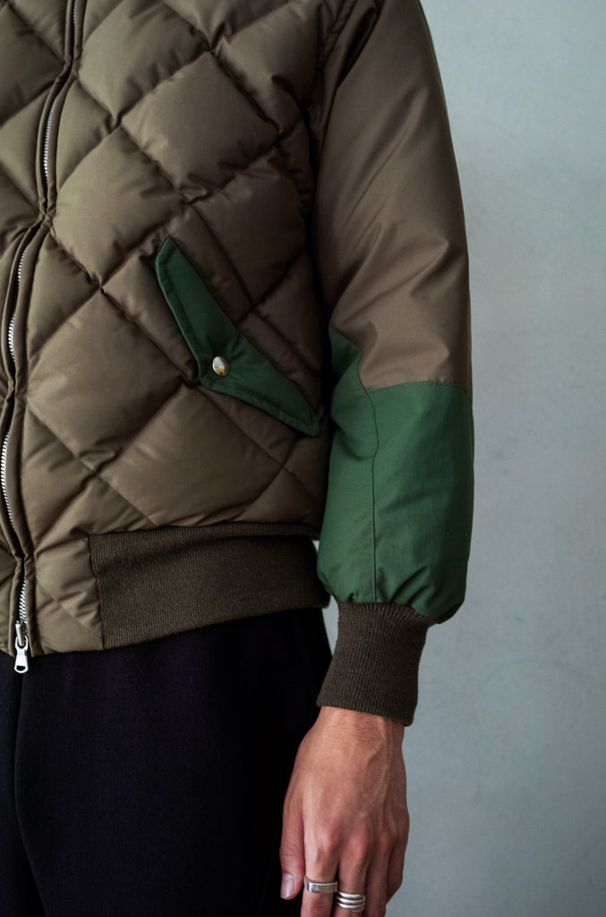 Nylon Quilted Down Jacket