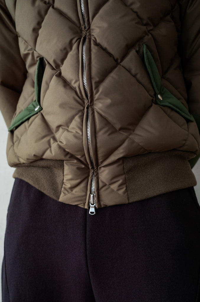 Nylon Quilted Down Jacket