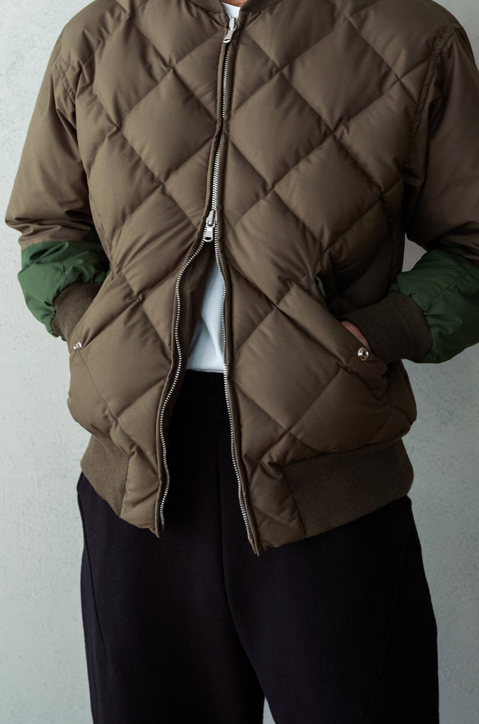 Nylon Quilted Down Jacket