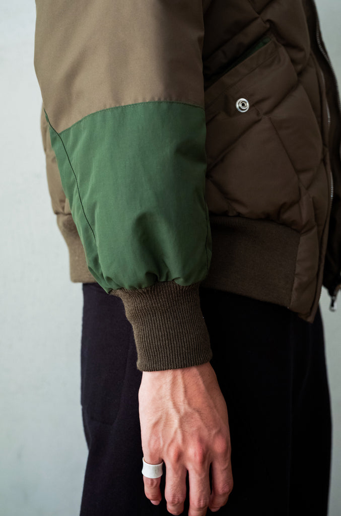 Nylon Quilted Down Jacket