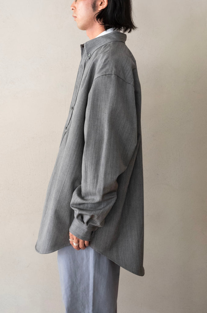 【9月13日(土) 発売】CCFA02UNI B 〈LYRIA SHARKSKIN SHIRT COAT〉