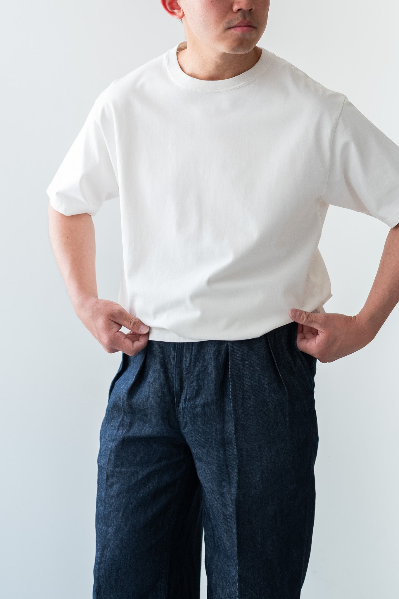 Essential Heavy S/S Tee 〔WHITE〕