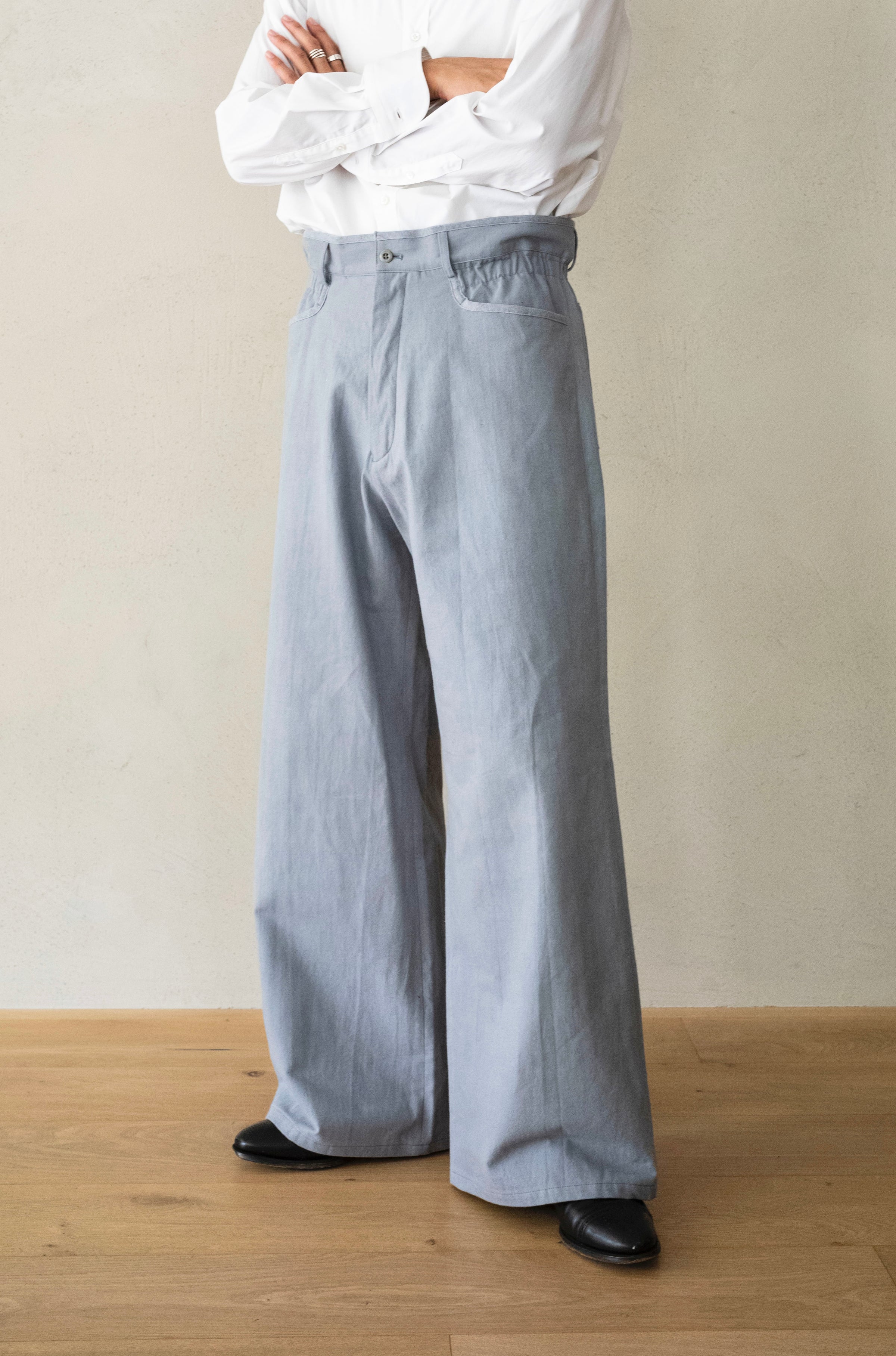 25ss m's blaque TUCKED BAGGY PANTS 38 m's braque | cliché