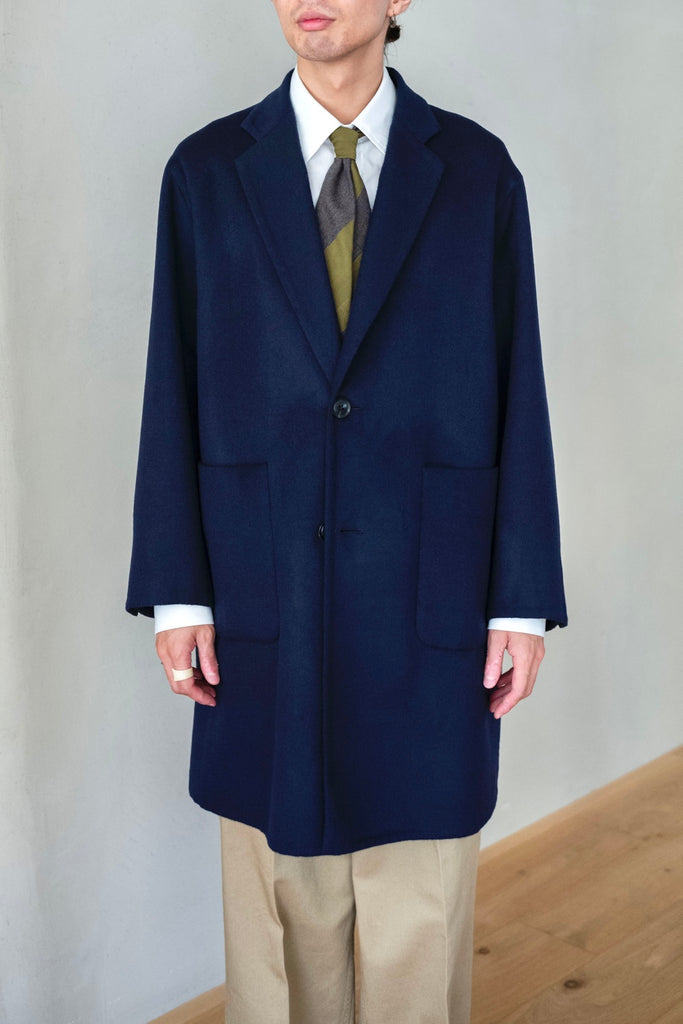 Hand Rever Chesterfield Coat-Alashan Cashmere