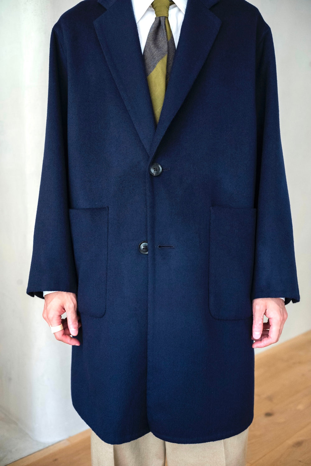Hand Rever Chesterfield Coat-Alashan Cashmere | cliché