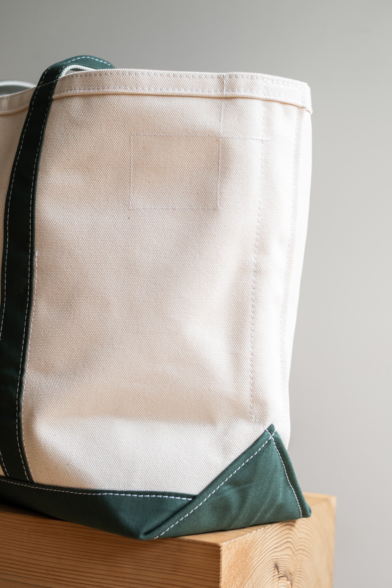 Enough Space Bag-LARGE〔NATURAL×GREEN〕