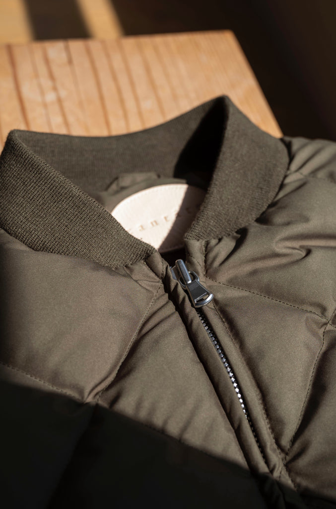 Nylon Quilted Down Jacket