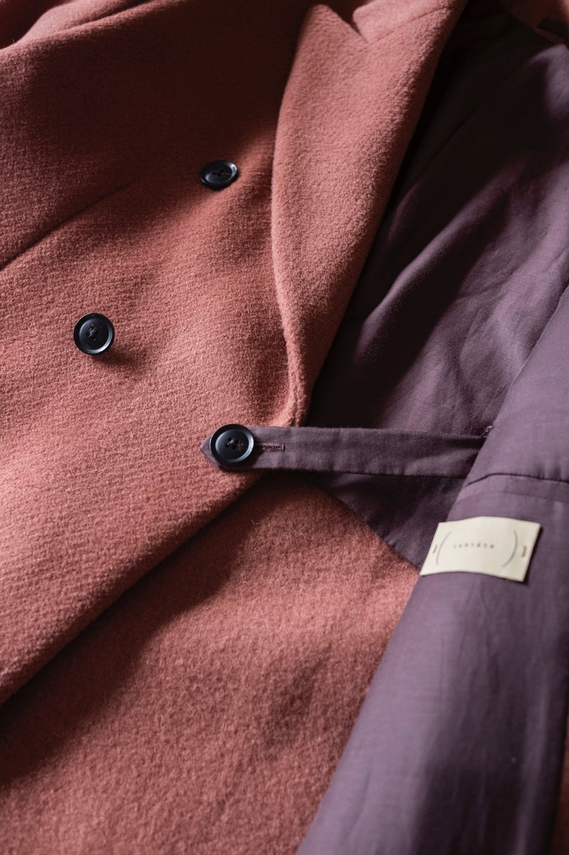 Pile Double Half Coat〔OLD ROSE〕
