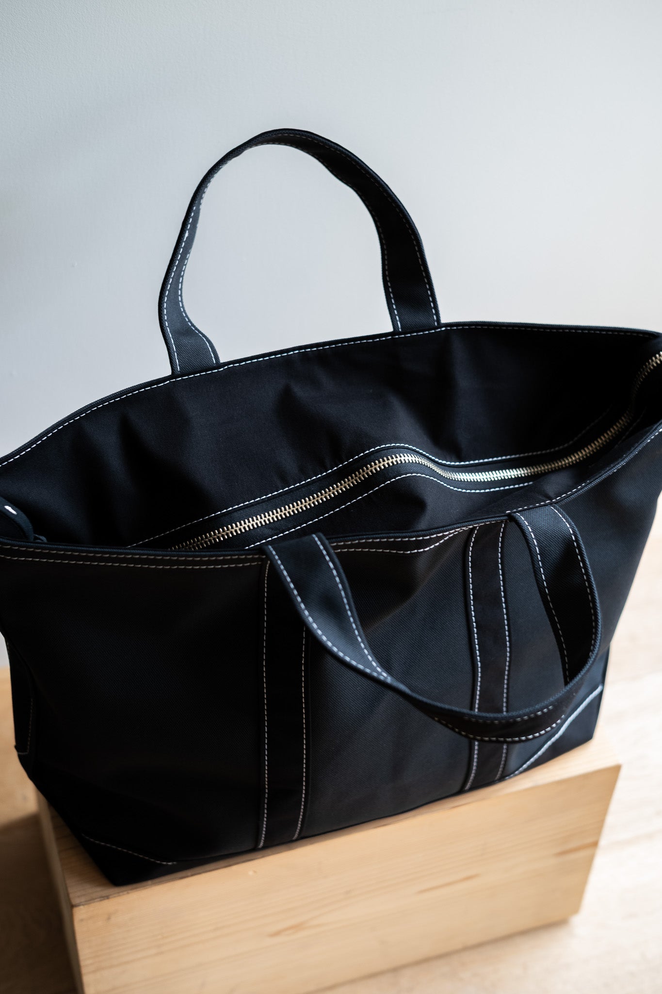 Enough Space Bag-LARGE〔BLACK×BLACK〕