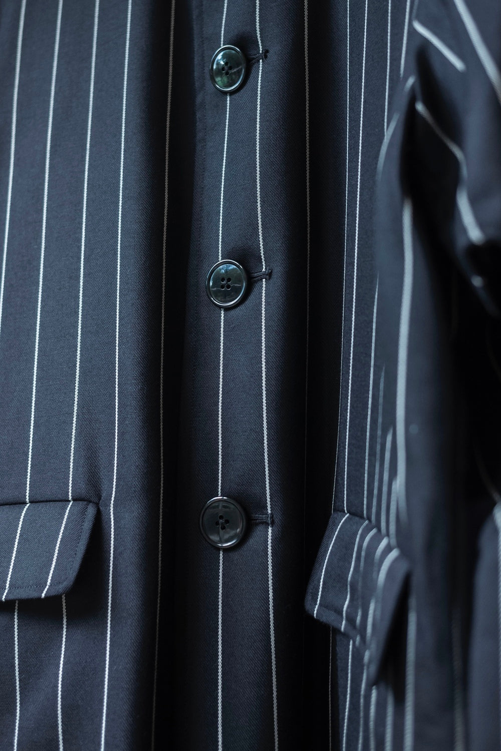 CCEA15UNI B 〈DORMEUIL ROYAL11 STRIPE COVERALL〉 | cliché