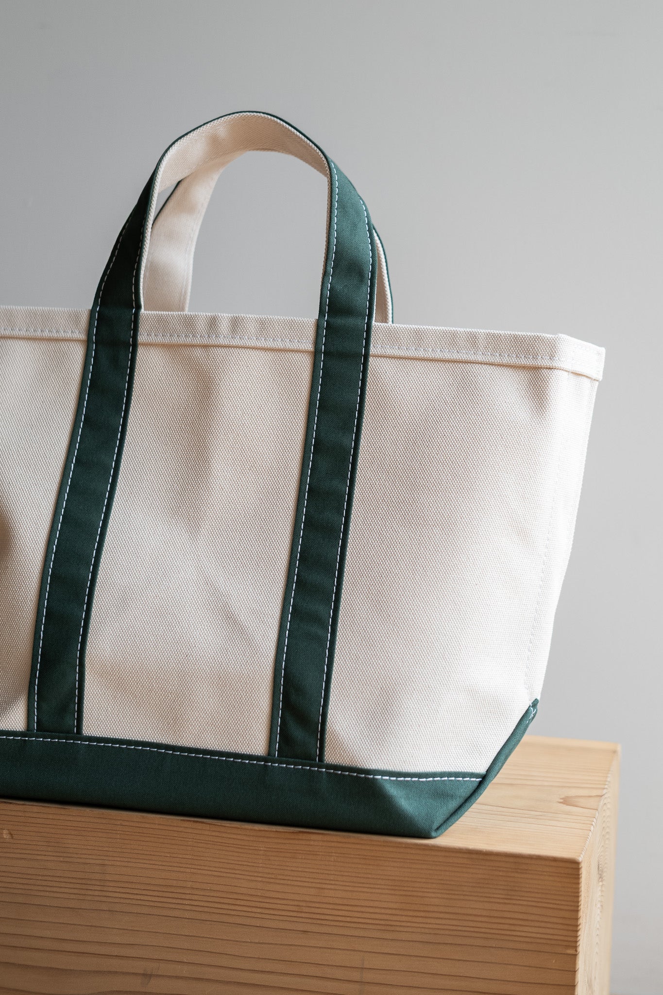 Enough Space Bag-SMALL〔NATURAL×GREEN〕