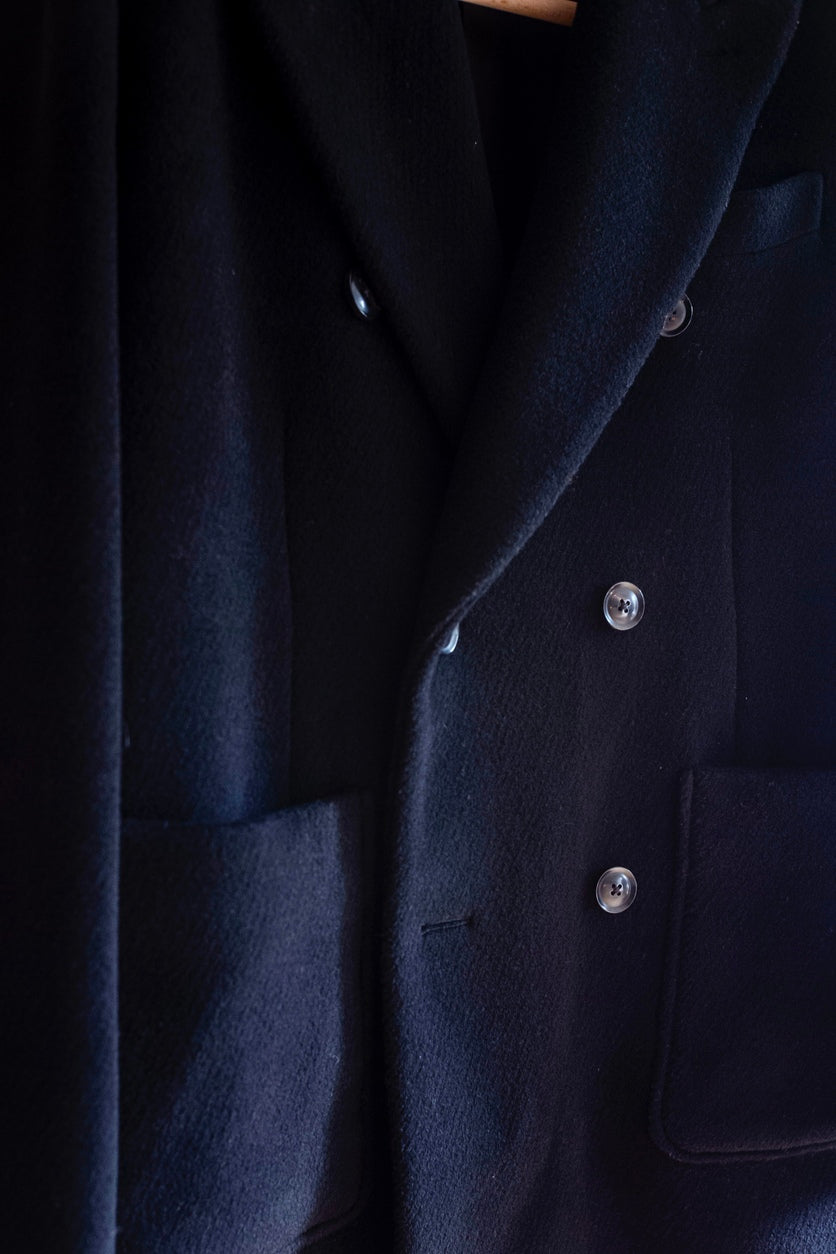 Pile Double Half Coat 〔BLACK〕