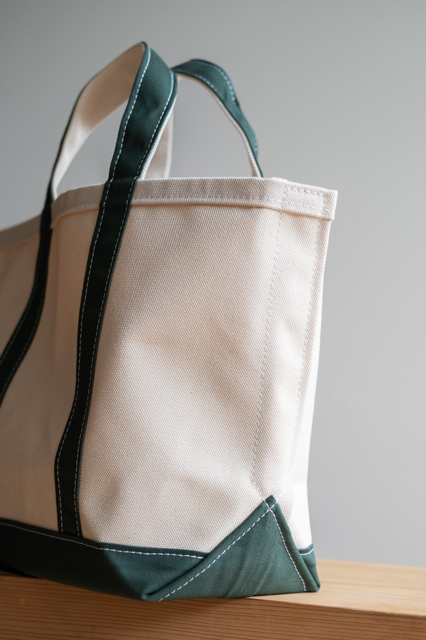 Enough Space Bag-SMALL〔NATURAL×GREEN〕