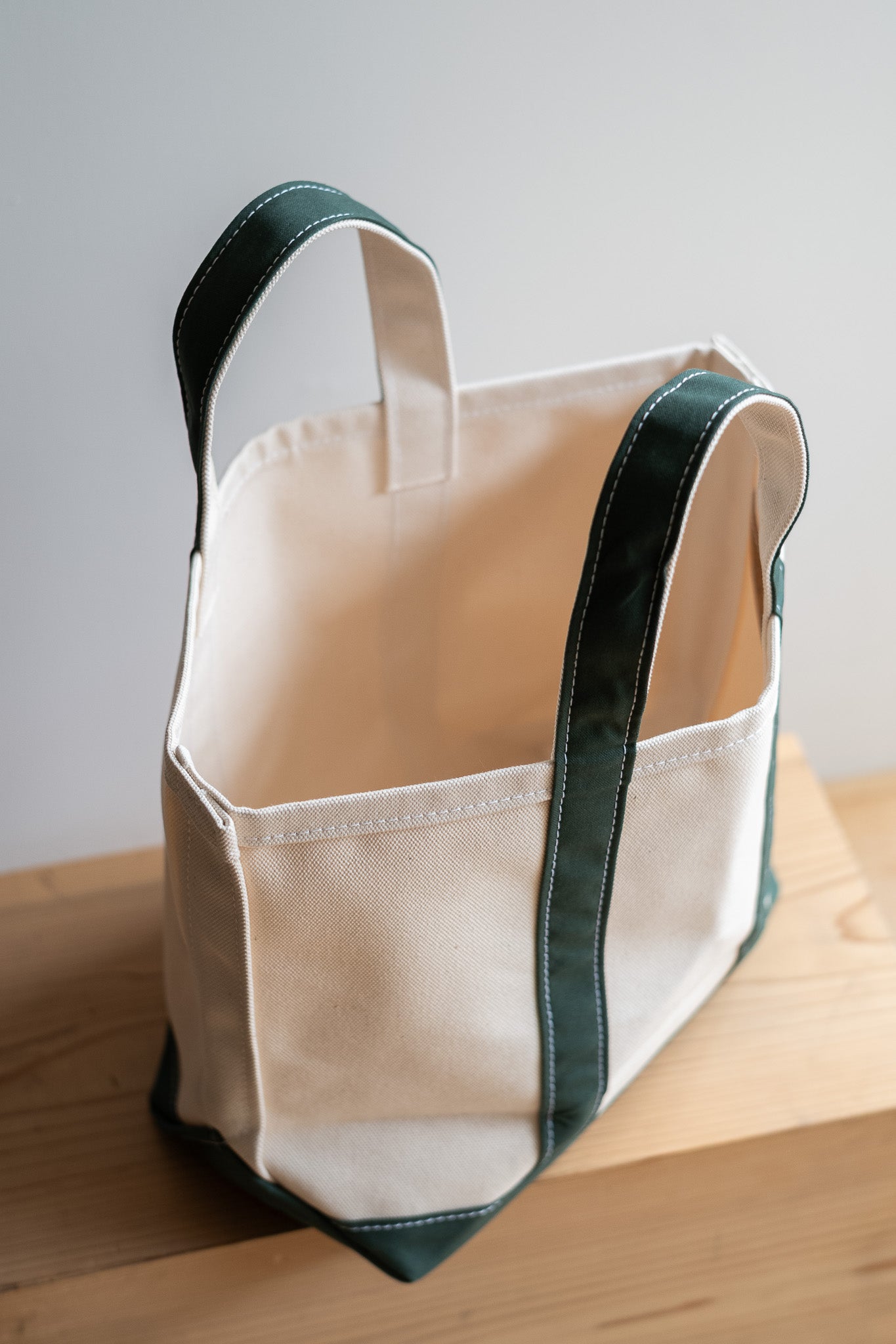Enough Space Bag-SMALL〔NATURAL×GREEN〕