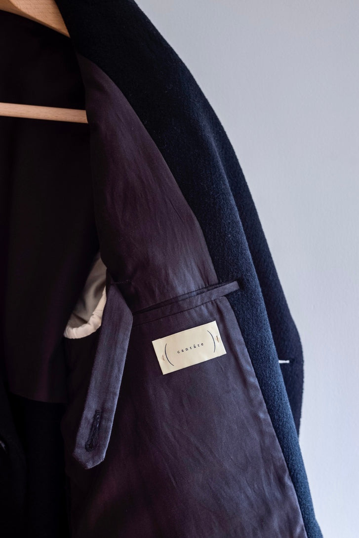 Pile Double Half Coat 〔BLACK〕