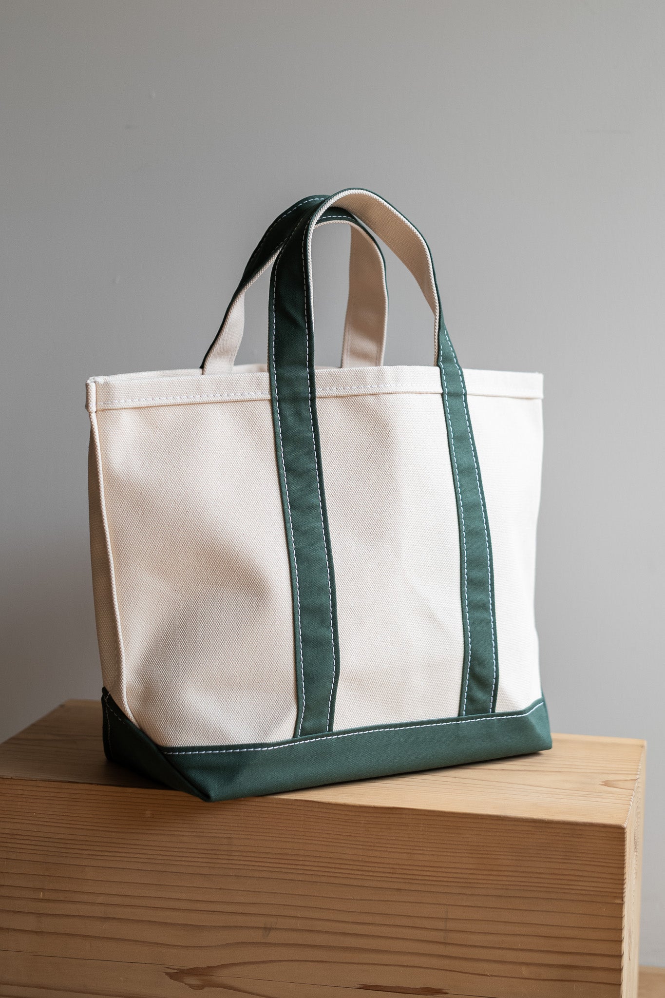 Enough Space Bag-SMALL〔NATURAL×GREEN〕