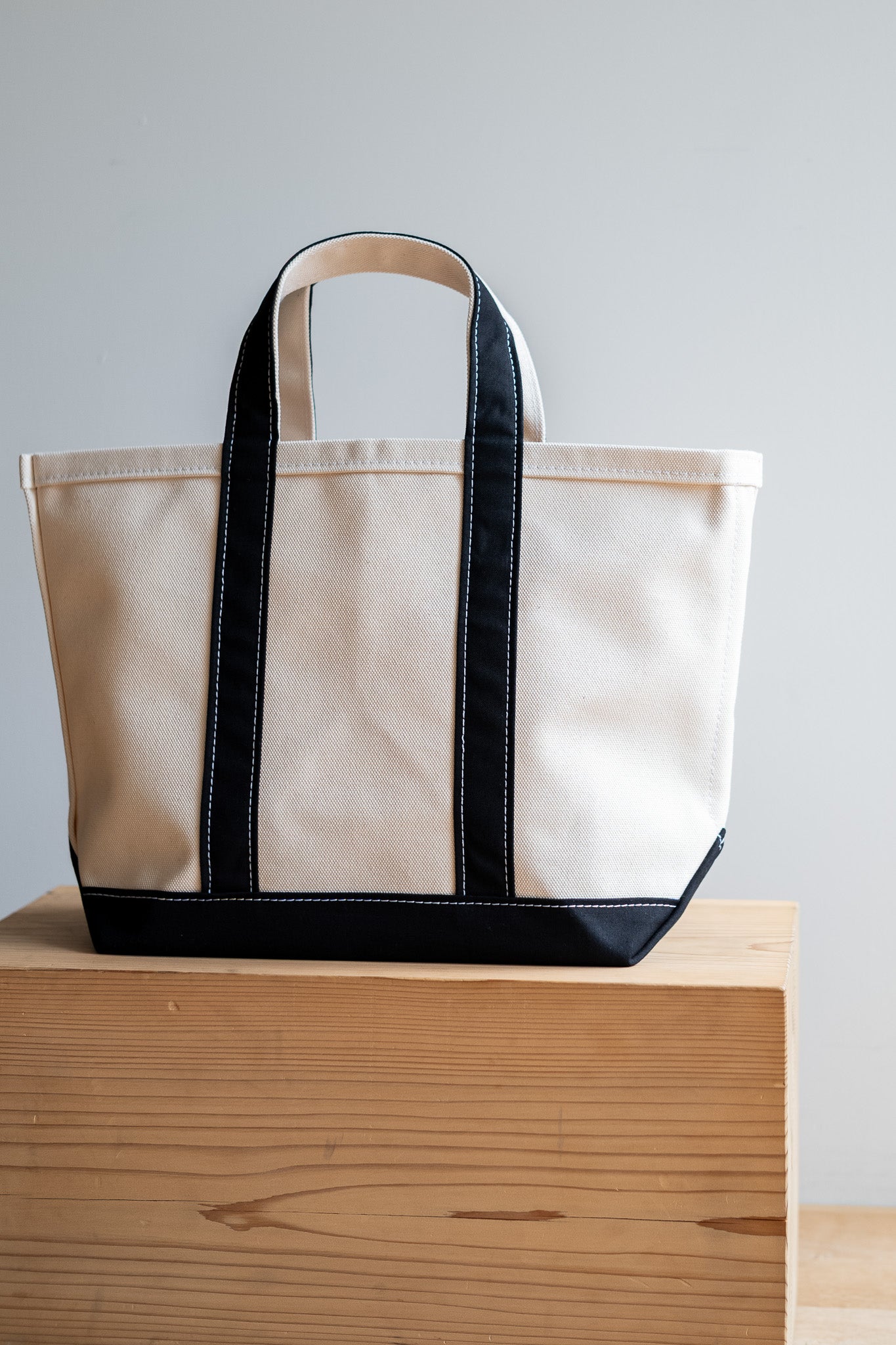 Enough Space Bag-SMALL〔NATURAL×BLACK〕