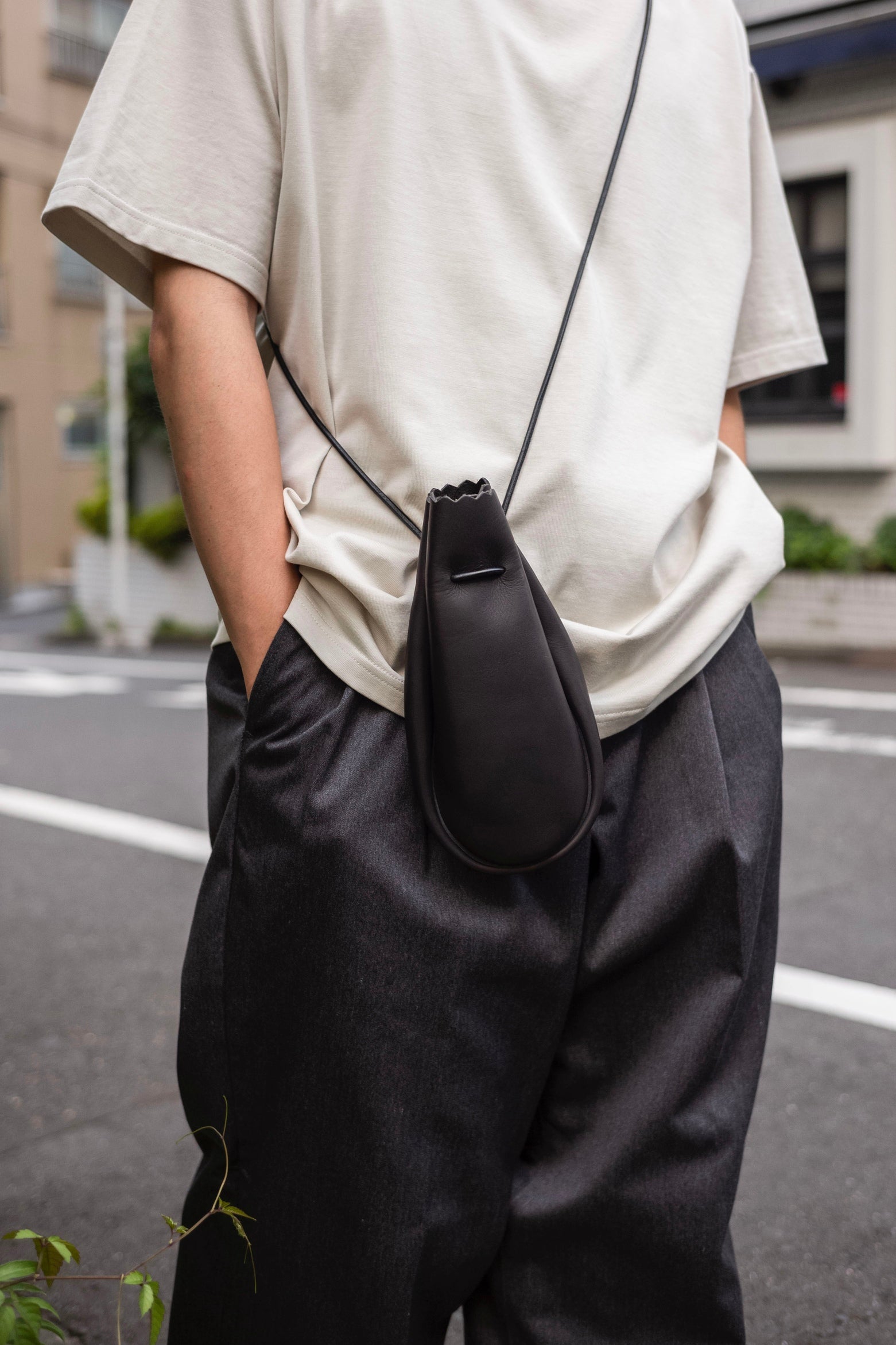 Kinchaku Bag 〔BLACK〕