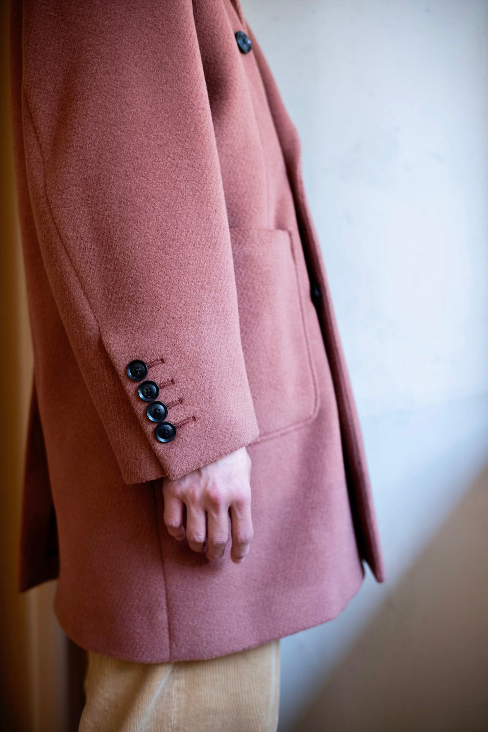 Pile Double Half Coat〔OLD ROSE〕