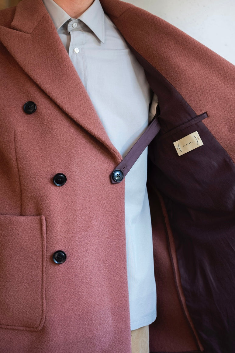 Pile Double Half Coat〔OLD ROSE〕