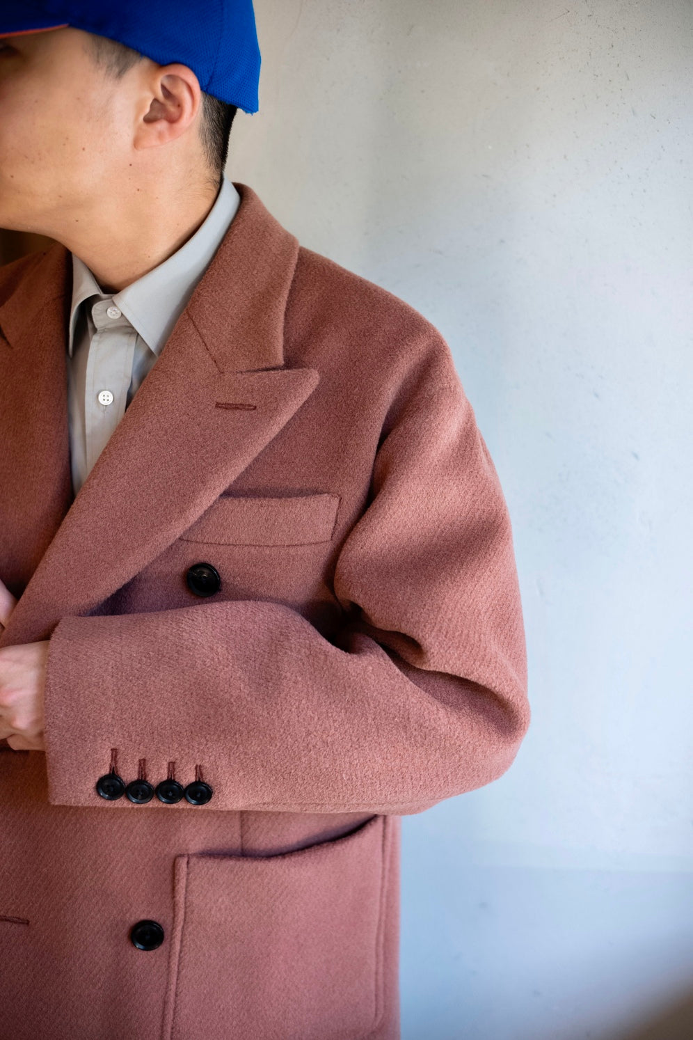 Pile Double Half Coat〔OLD ROSE〕