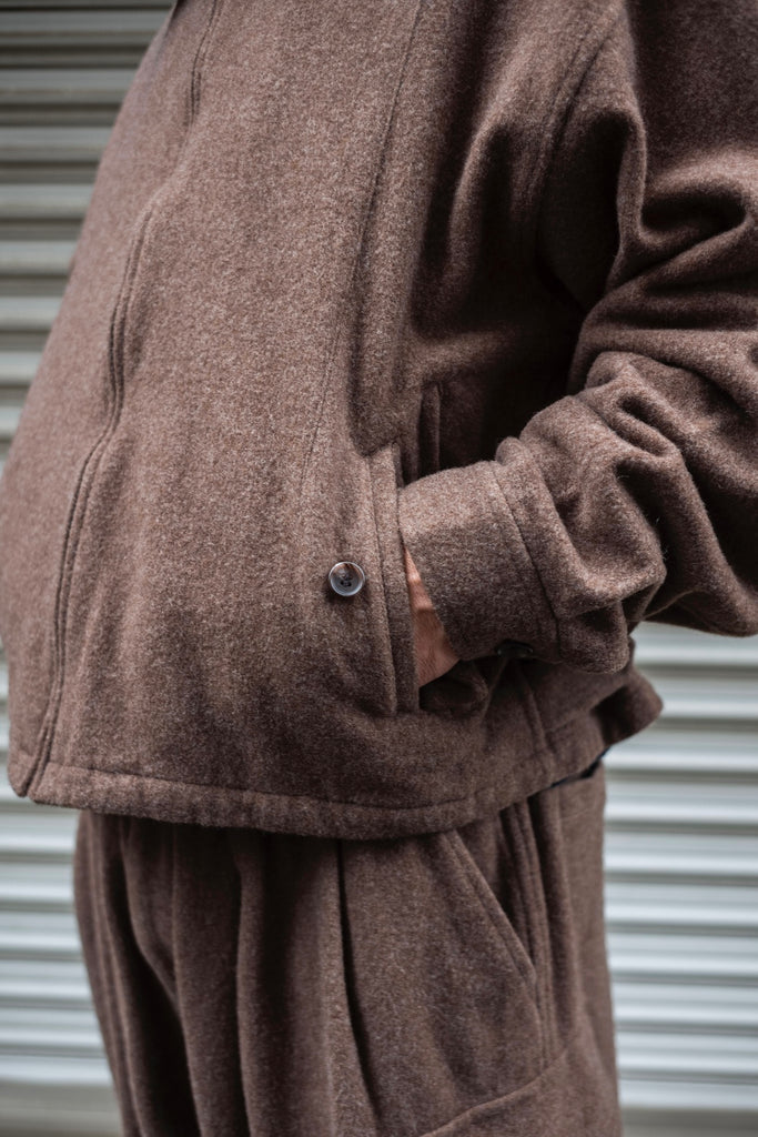 WOOL ZIP BLOUSON