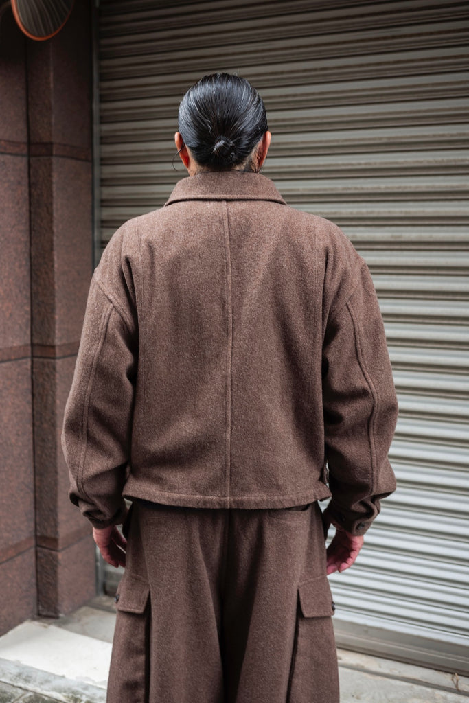 WOOL ZIP BLOUSON