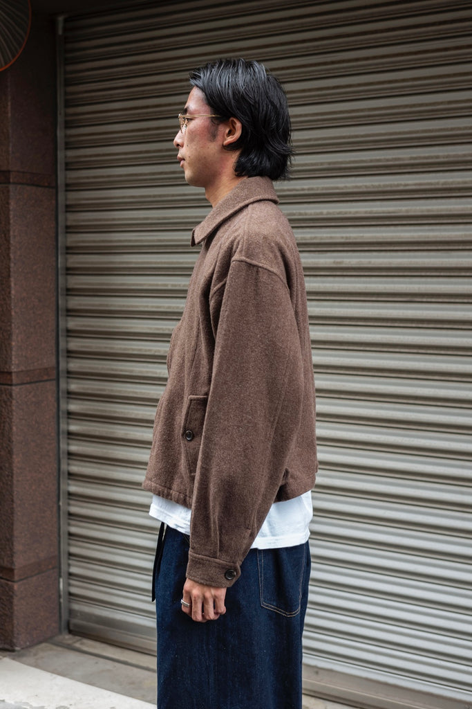 WOOL ZIP BLOUSON