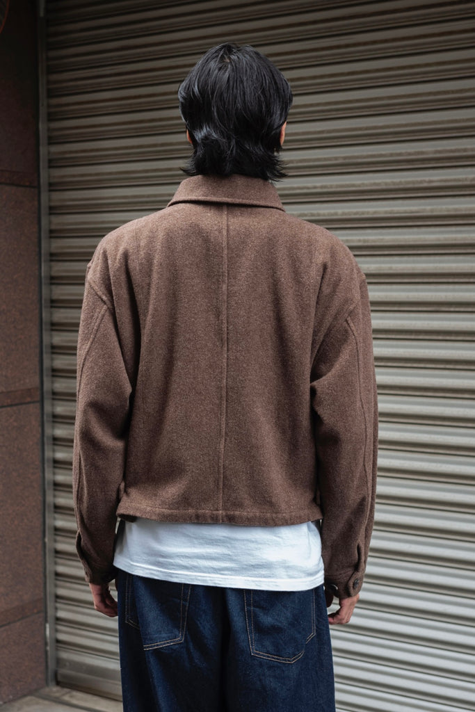 WOOL ZIP BLOUSON