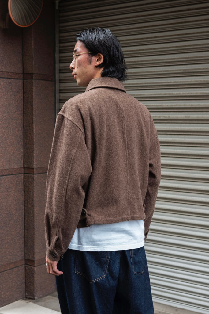 WOOL ZIP BLOUSON