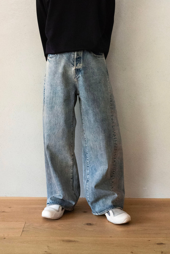 TWIST SEAM BAGGY VINTAGE DENIM JEANS