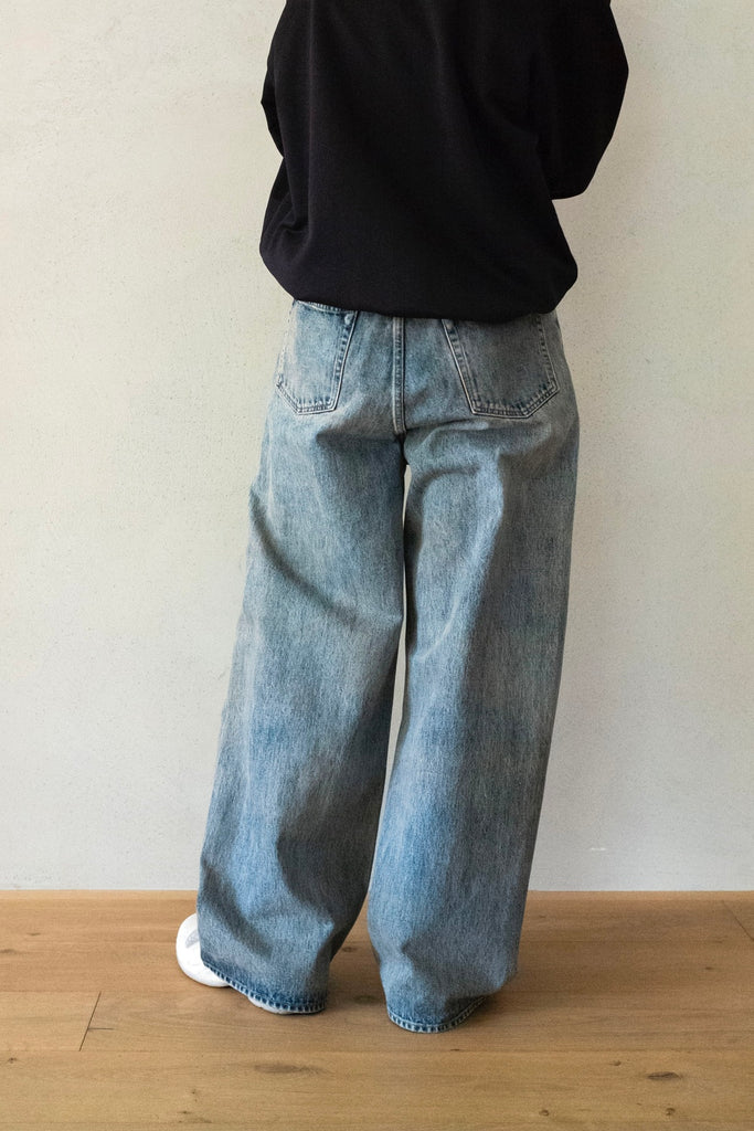 TWIST SEAM BAGGY VINTAGE DENIM JEANS