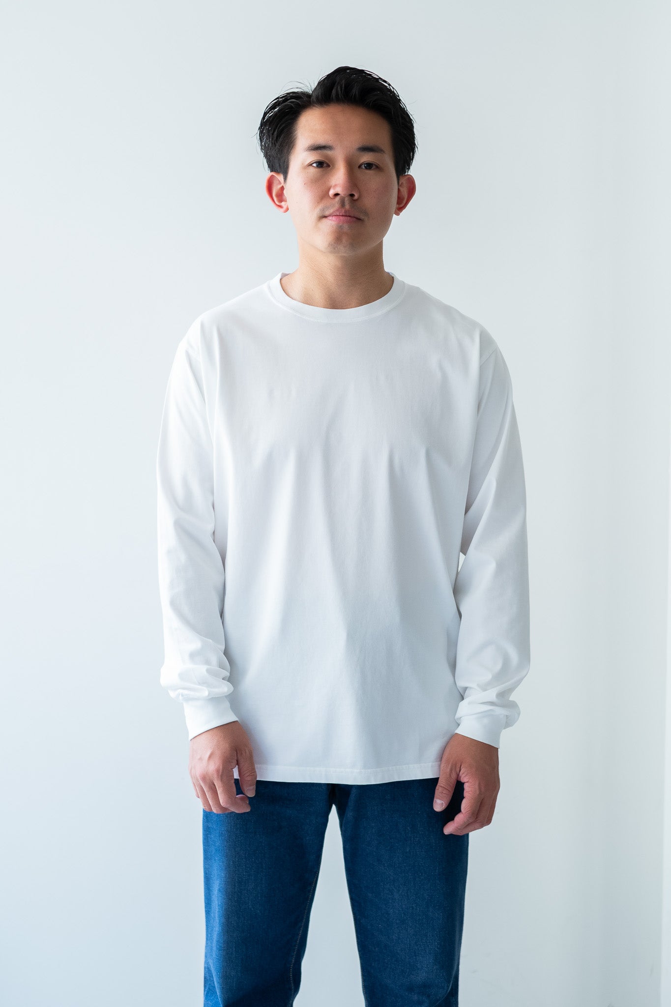 Essential L/S Tee 〔WHITE〕