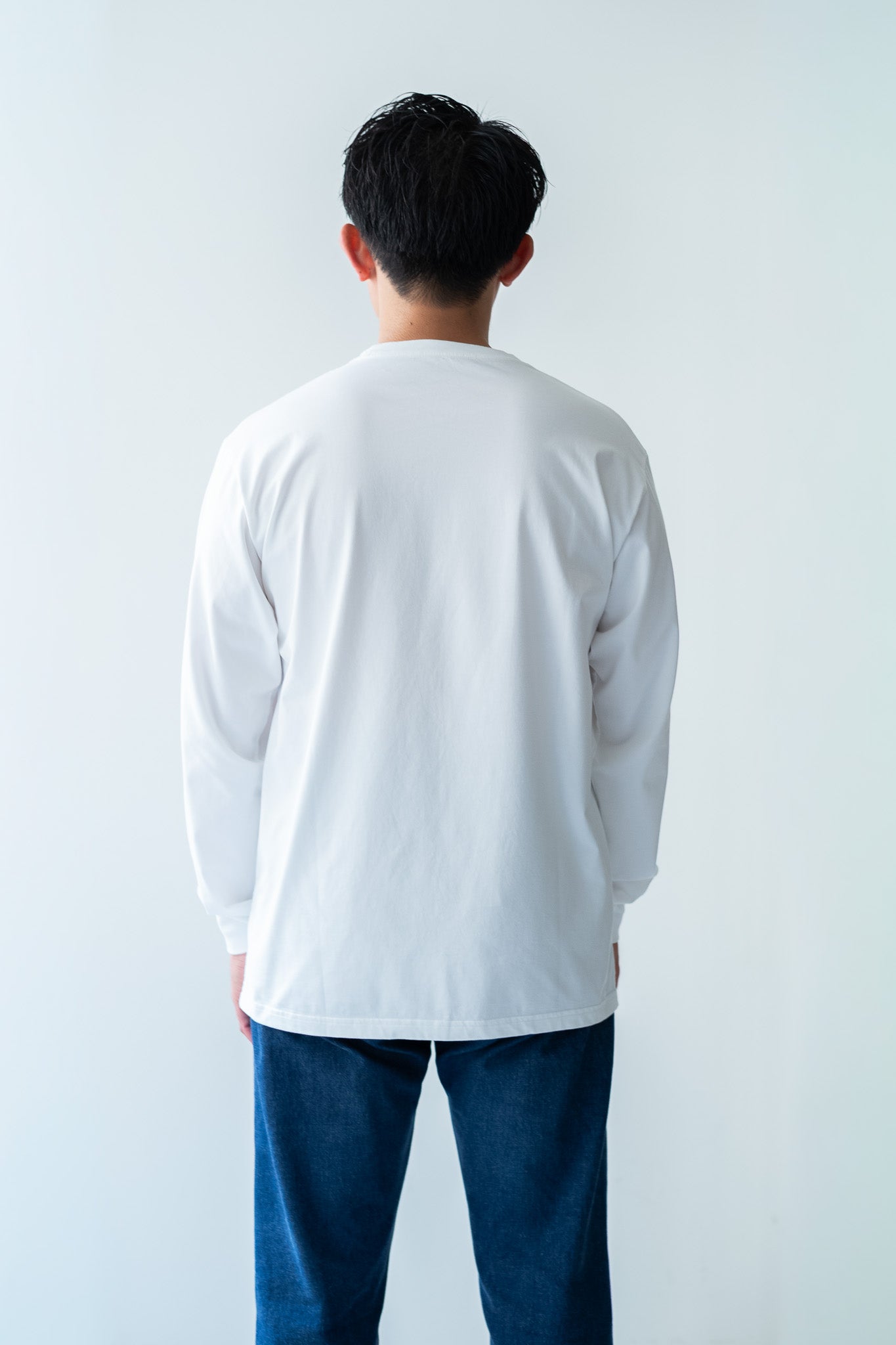 Essential L/S Tee 〔WHITE〕