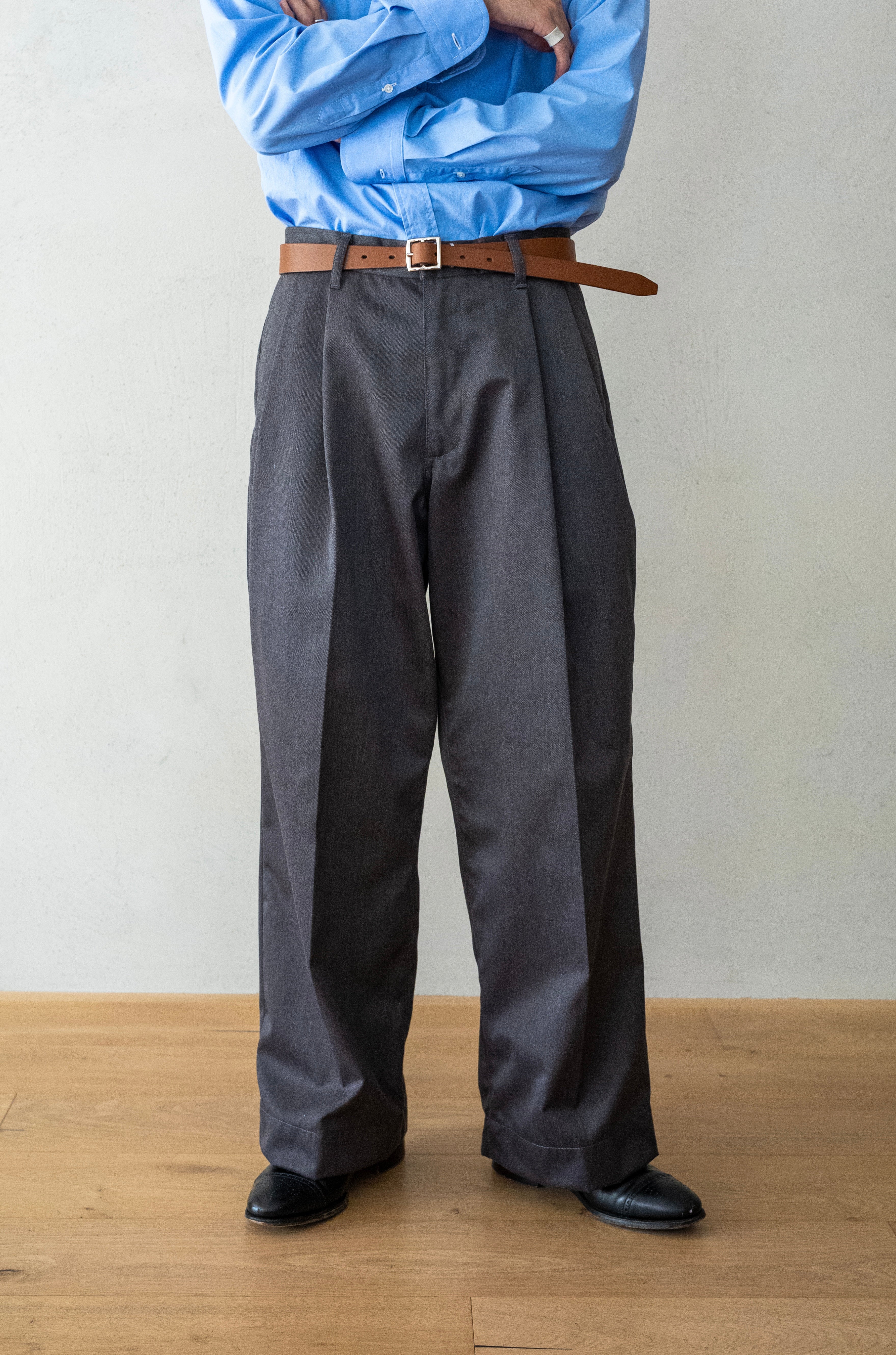 EX WIDE TROUSERS 〔GRAY〕