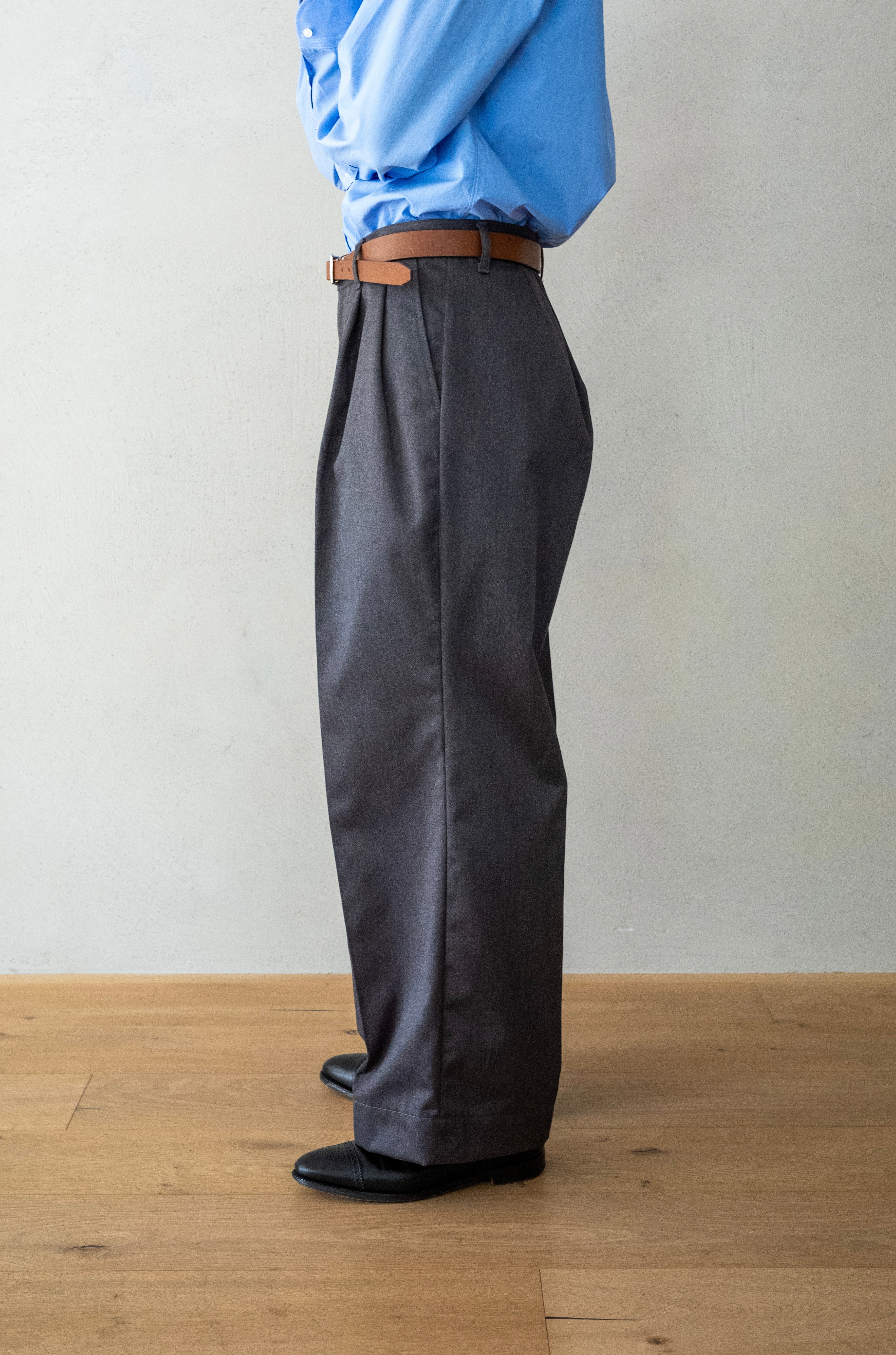 EX WIDE TROUSERS 〔GRAY〕