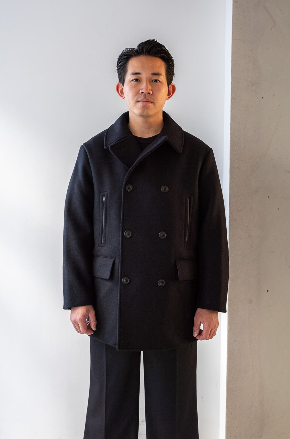 Shear Naval Coat 〈NOIR〉