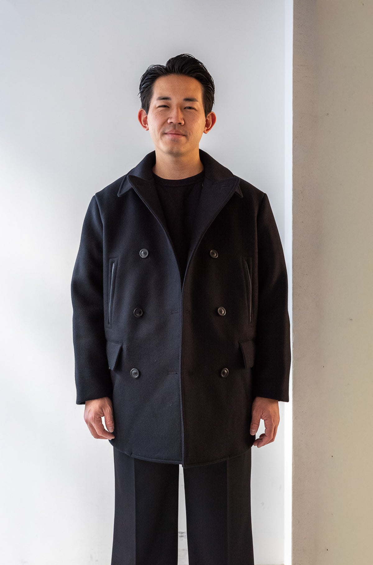 Shear Naval Coat 〈NOIR〉
