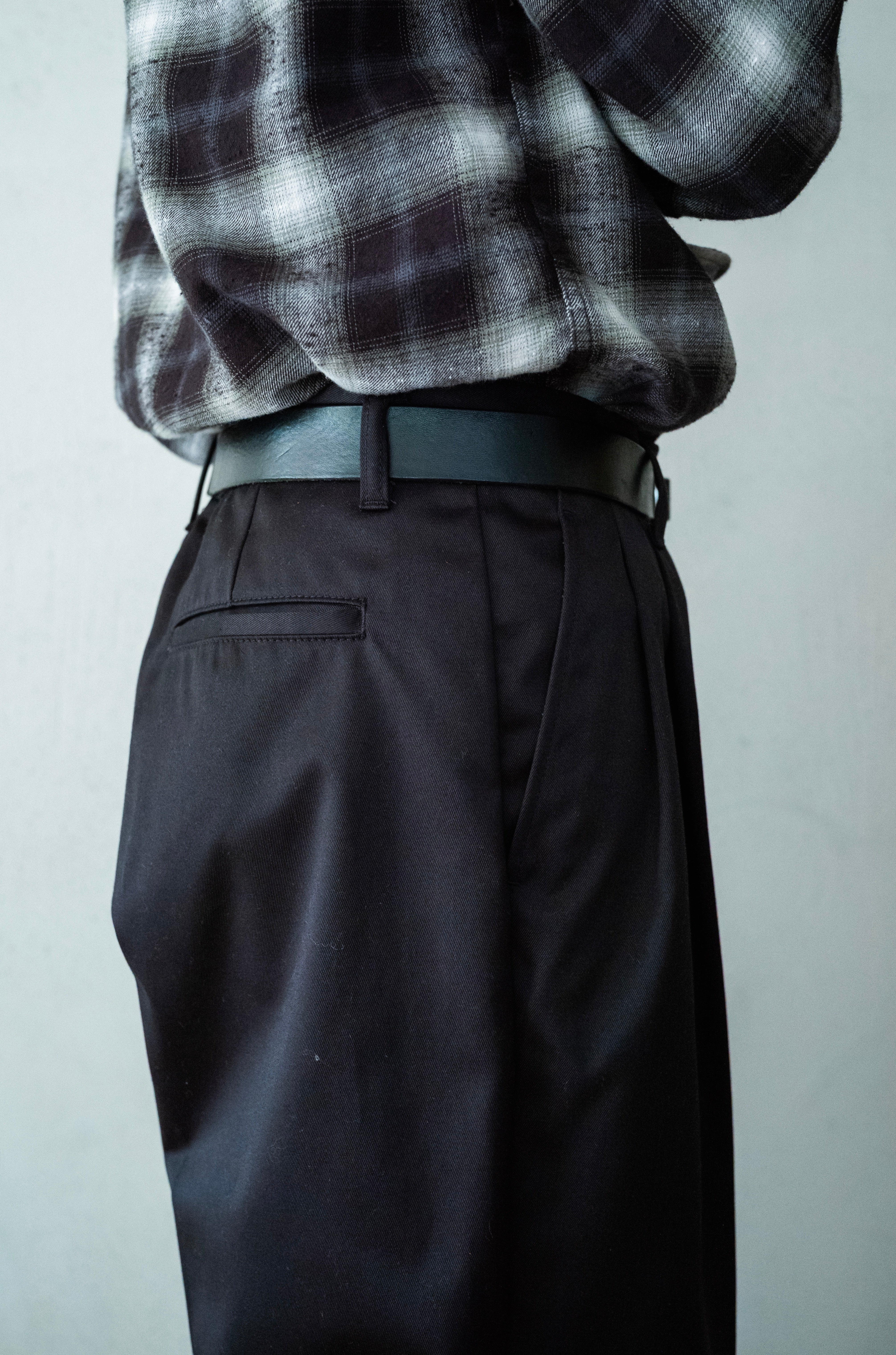 EX WIDE TROUSERS 〔BLACK〕