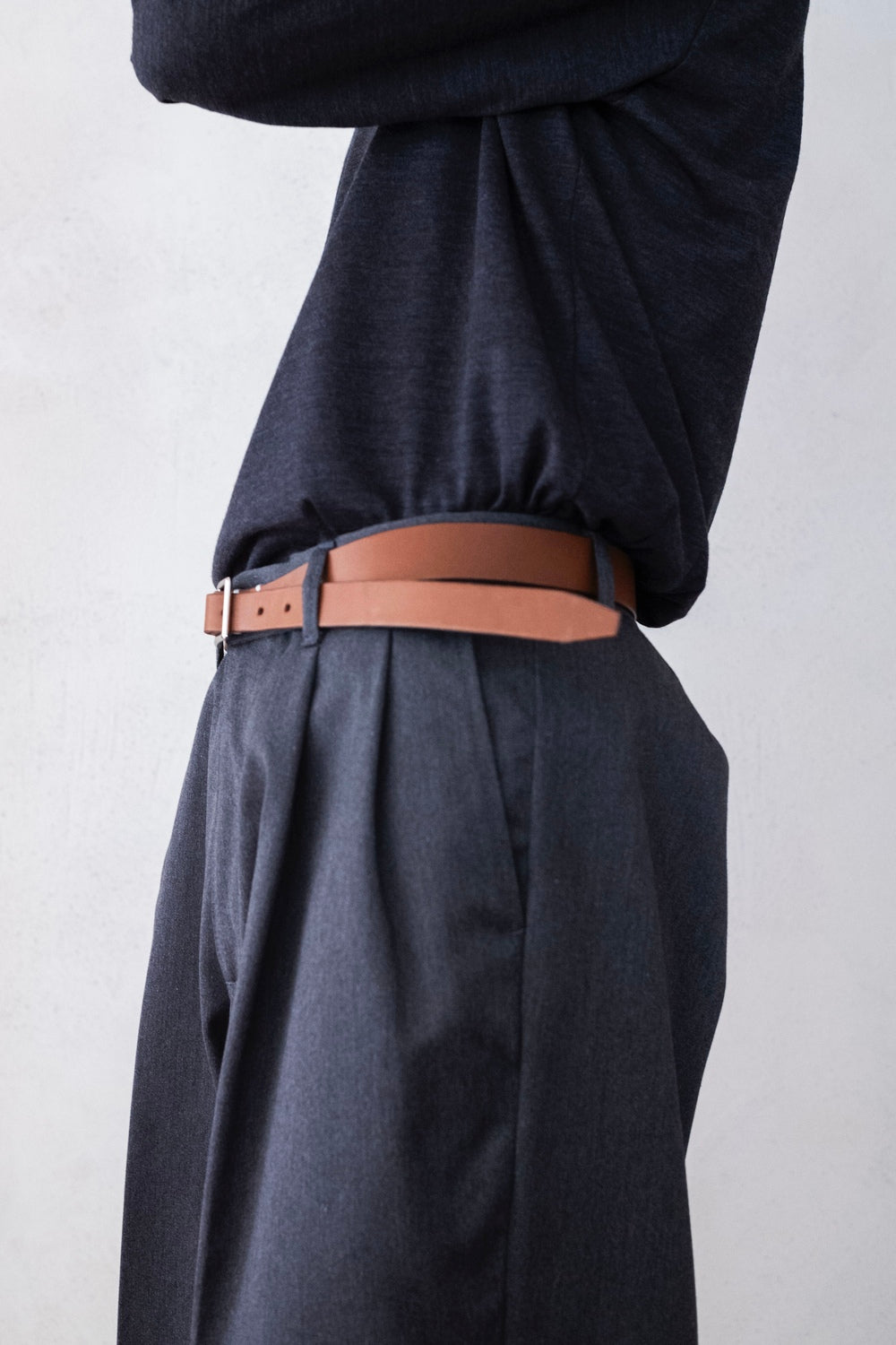 Ribbon Belt 〔BROWN〕