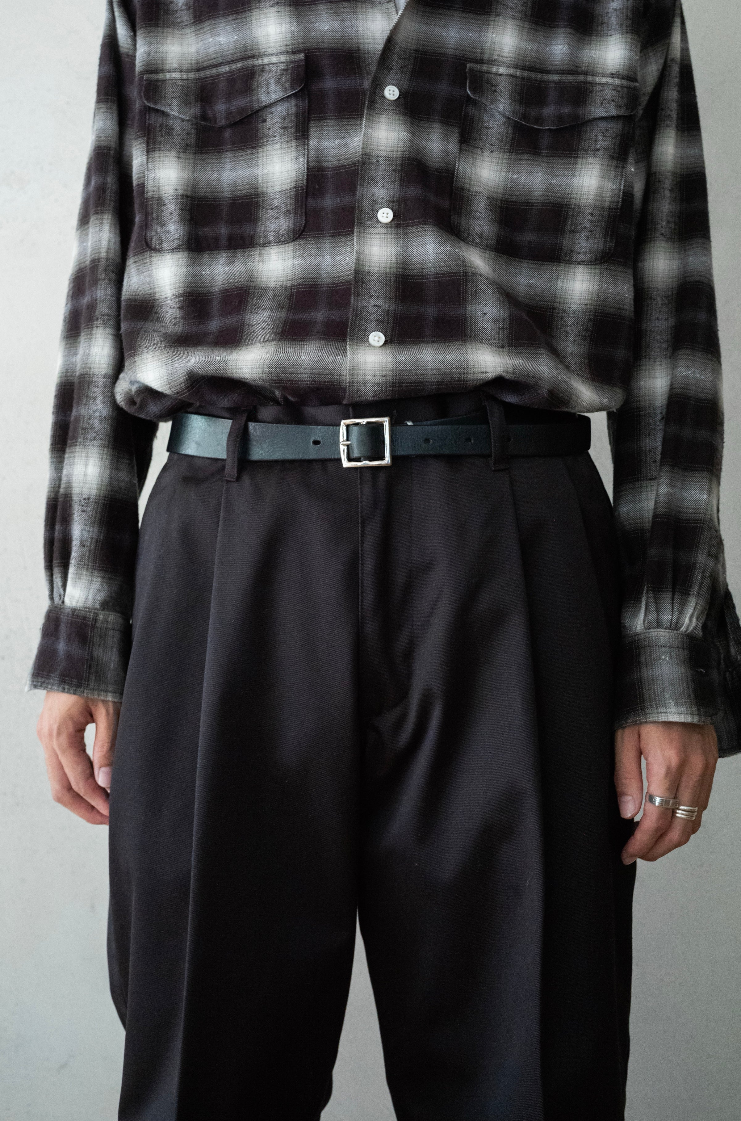 【clichéクリシェ】EX WIDE TROUSERS EX WIDE TROUSERS 〔BLACK〕 | cliché