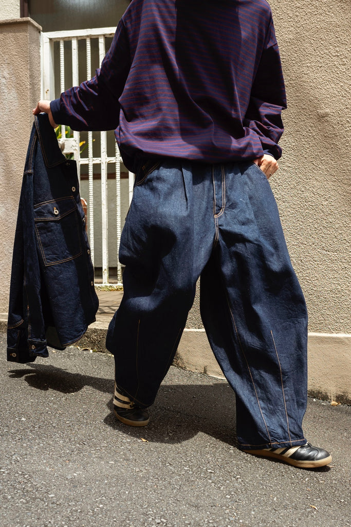 SILK DENIM 5PK BALLOON PANTS