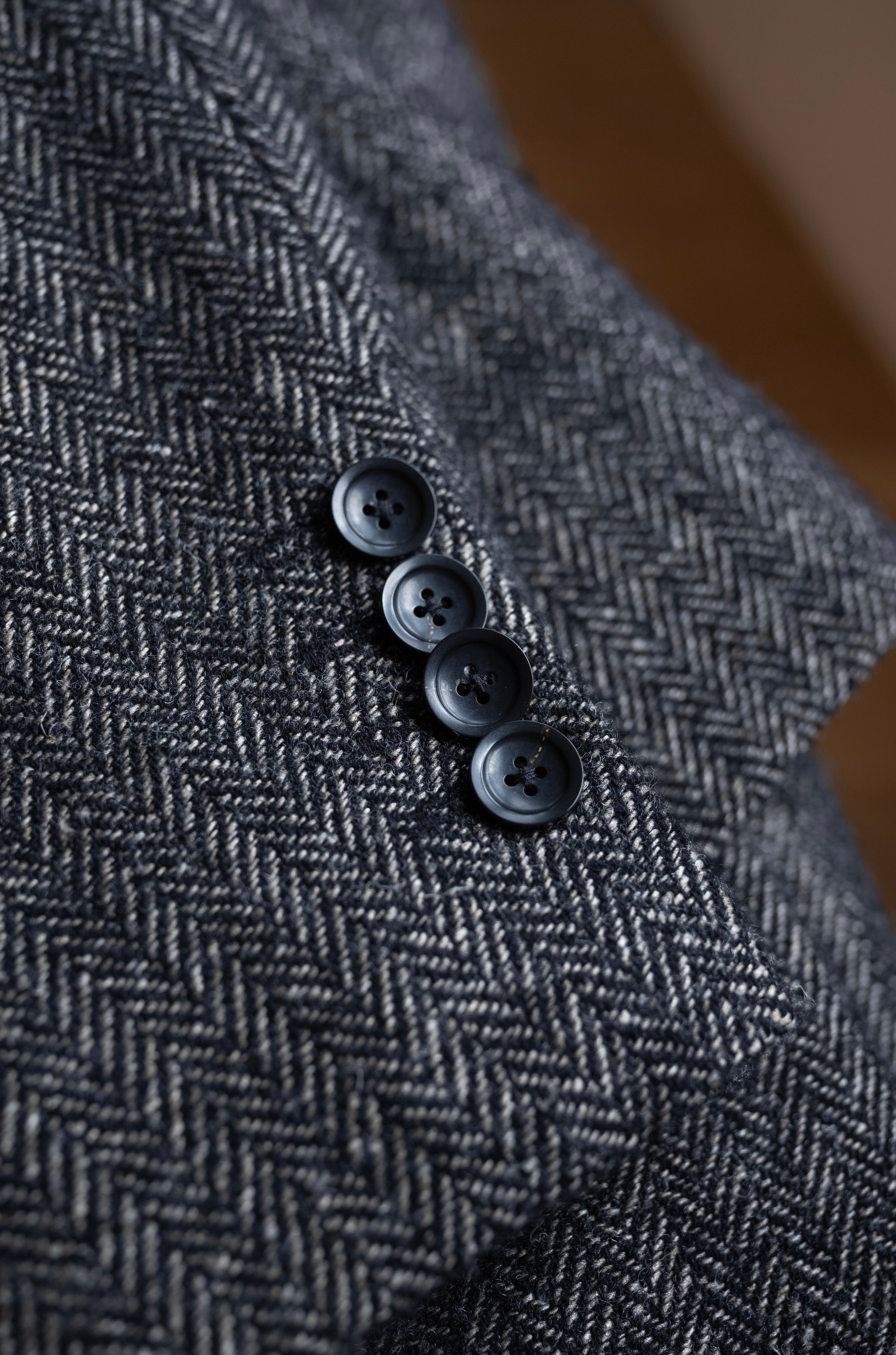 WOOL LINEN UTILITY JACKET 〔BLACK〕 | cliché