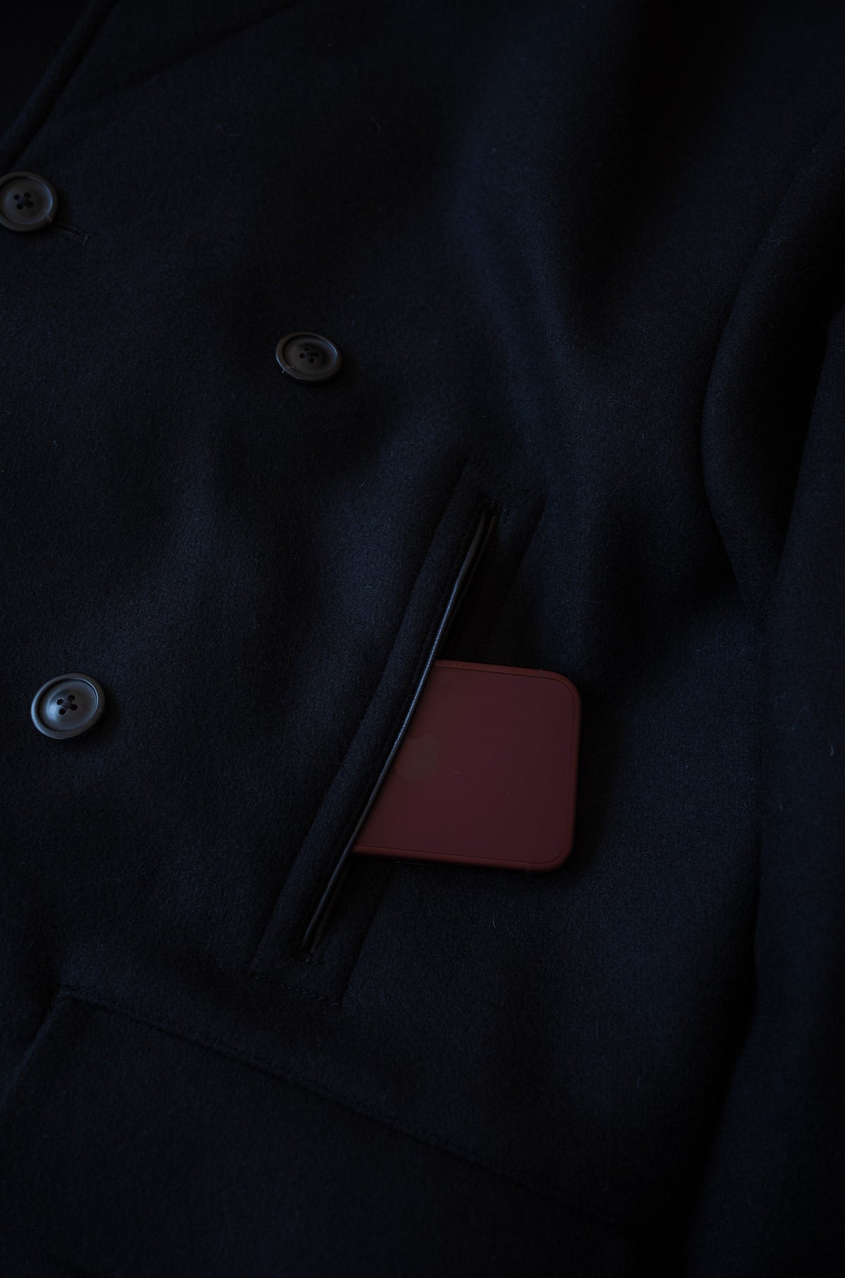 Shear Naval Coat 〈NOIR〉