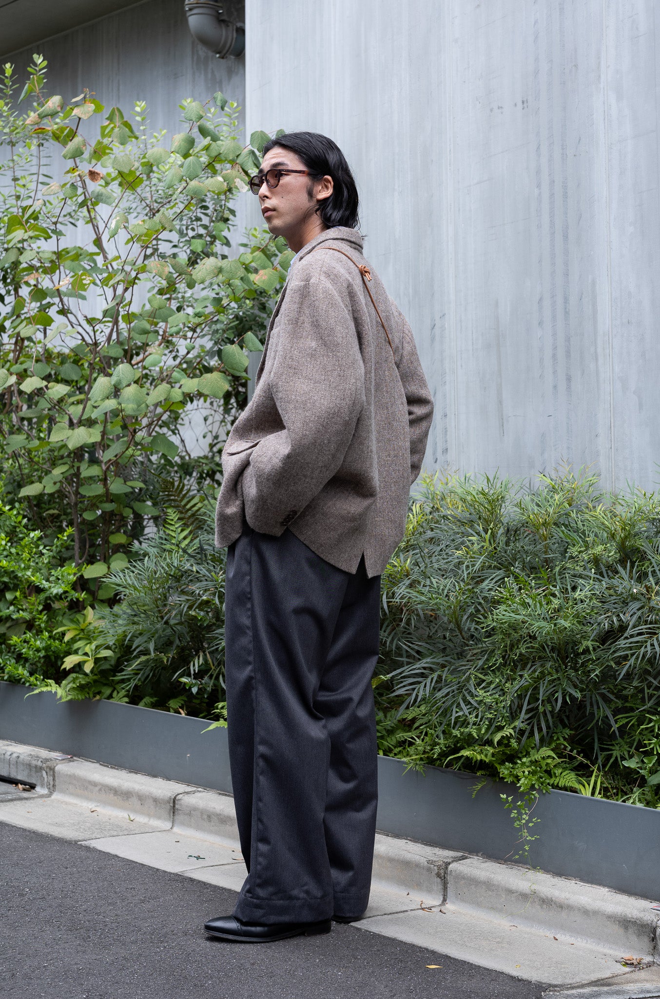 WOOL LINEN UTILITY JACKET 〔BEIGE〕 | cliché