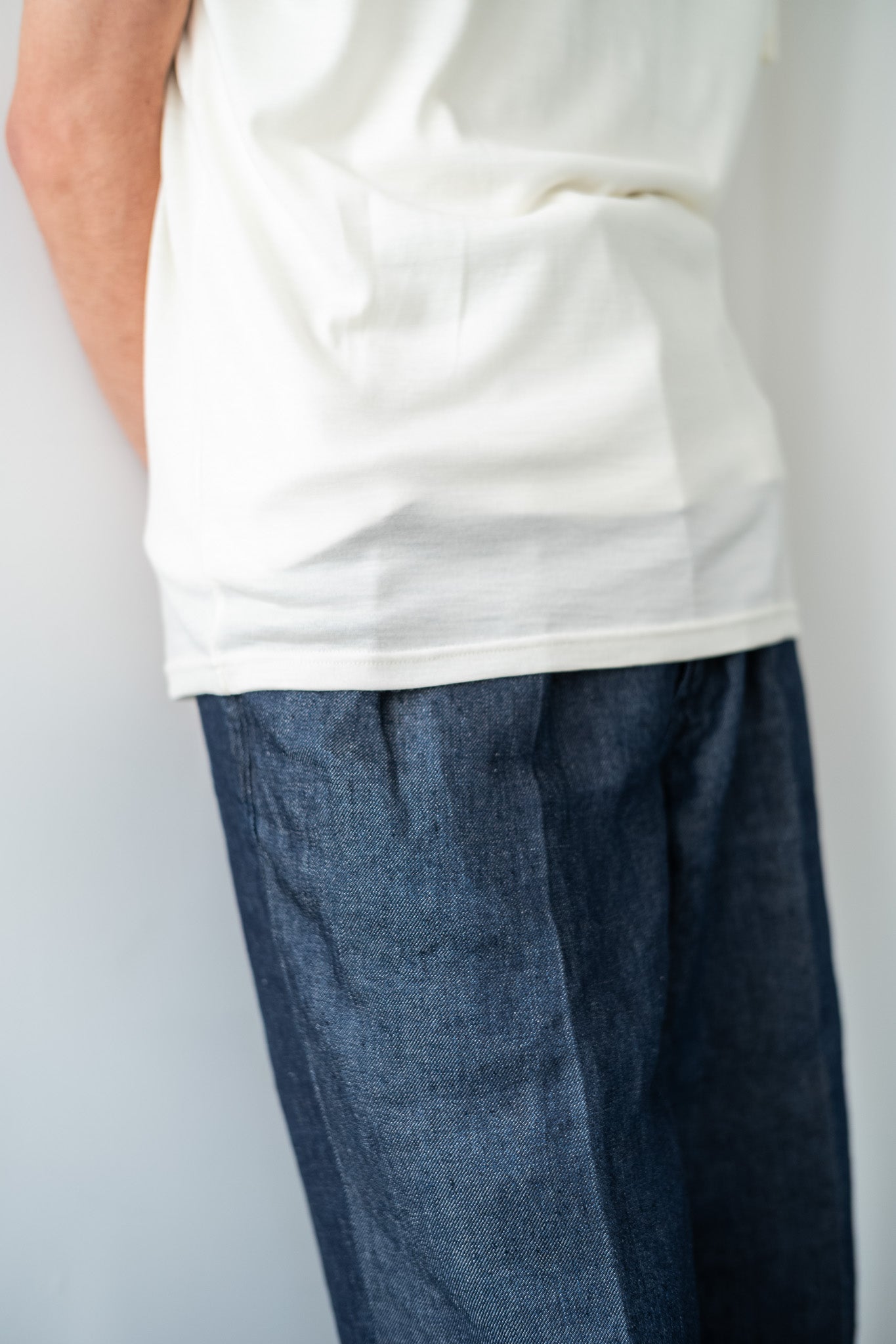 Washable Wool T Shirt〔MILK〕