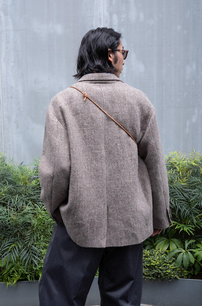 WOOL LINEN UTILITY JACKET 〔BEIGE〕