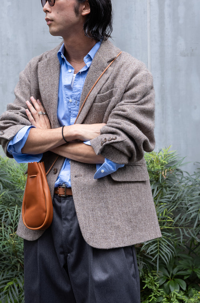 WOOL LINEN UTILITY JACKET 〔BEIGE〕