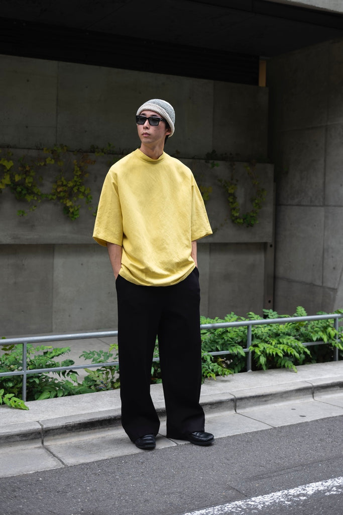 MOCK NECK TEE 〔YELLOW〕